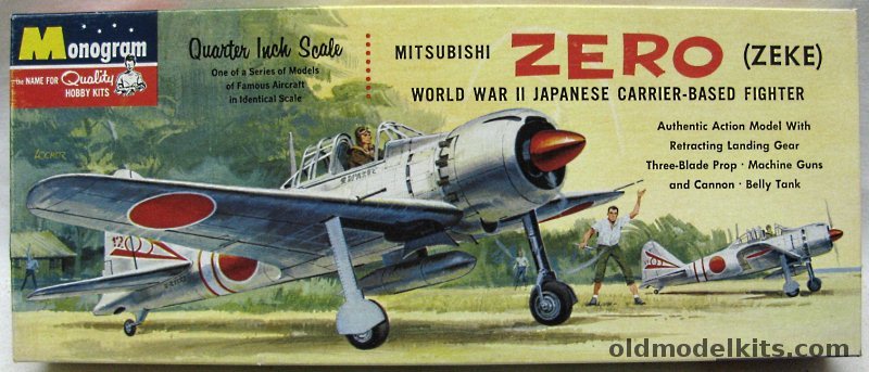 Monogram 1/48 Mitsubishi Zero (Zeke) A6M5, PA73-98 plastic model kit